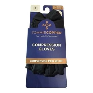 Tommie Copper Compression Gloves – Infrared Fingerless (Size L)